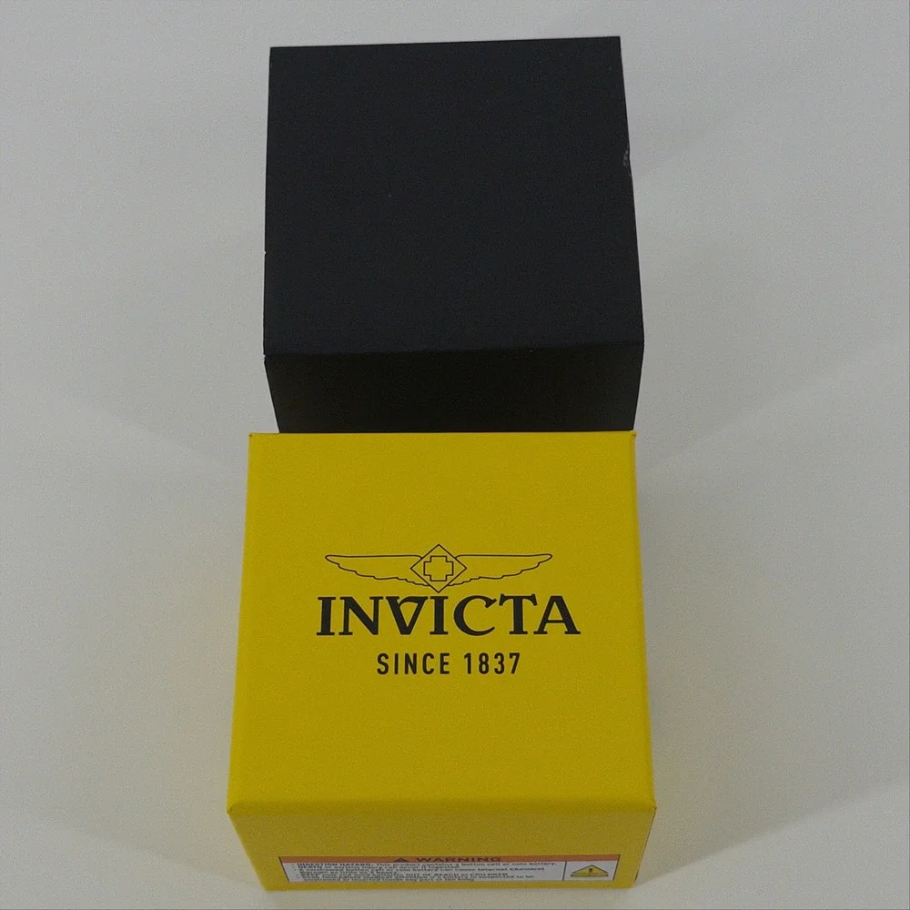 Invicta Specialty Watch Men OS Blue Dial Silver Stainless Steel Fluted NWT